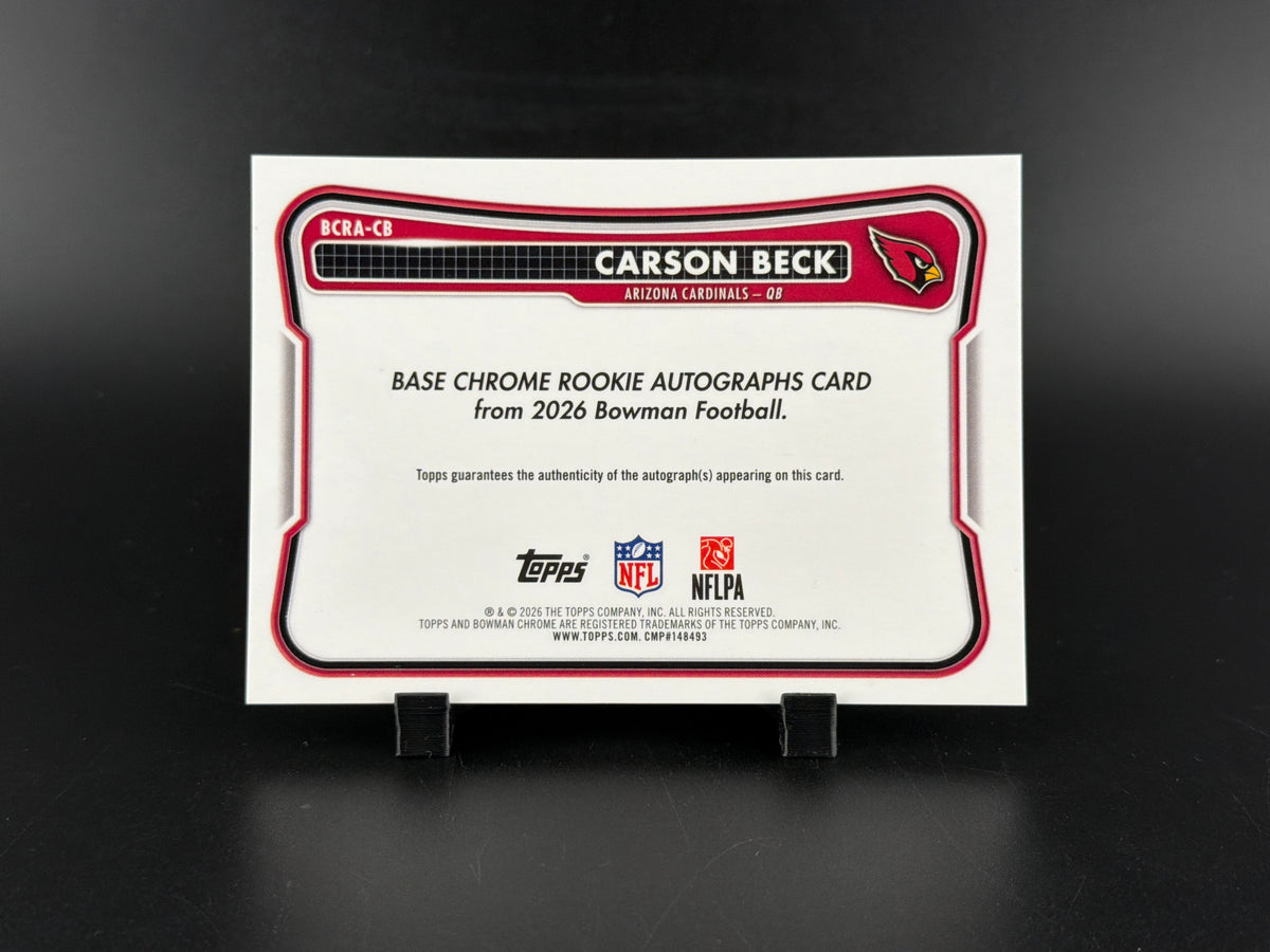 2026 Bowman Football Carson Beck #BCRA-CB RC