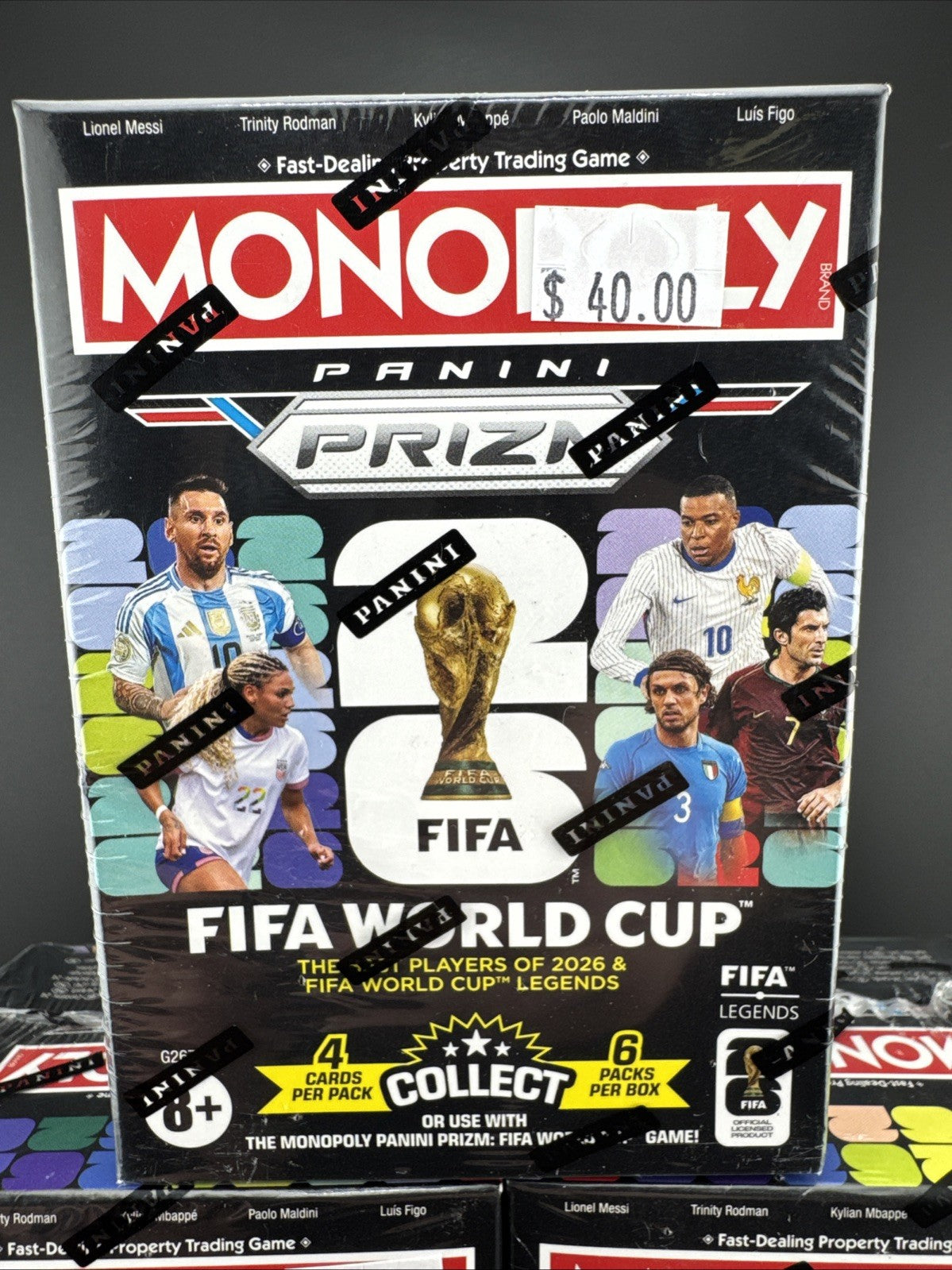 2026 Panini Prizm FIFA World Cup Monopoly Sealed Blaster Box