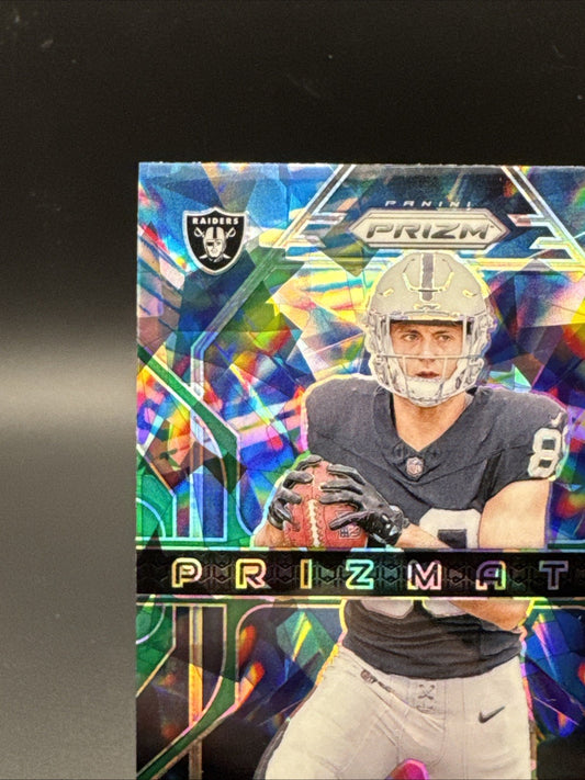 2024 Panini Prizm - Prizmatic Green Prizm #20 Brock Bowers (RC) - Raiders