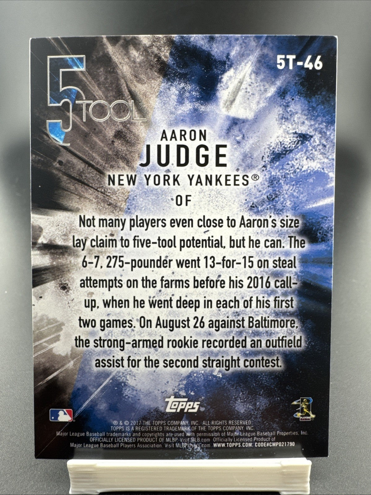2017 Topps - Five Tool Aaron Judge #5T-46 (RC)