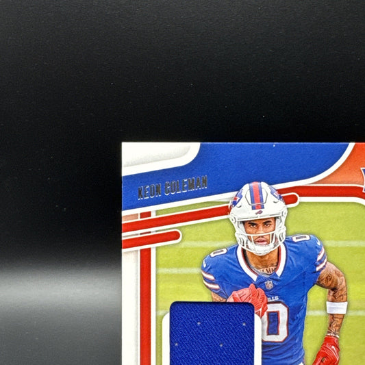 2024 Panini Absolute - Absolute Rookie Materials Keon Coleman #ARM-KCN (MEM, RC)