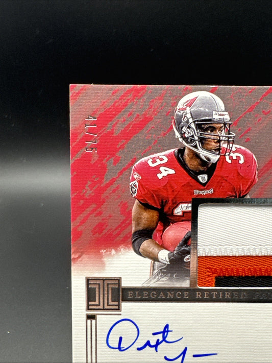 Dexter Jackson- 2024 IMPECCABLE ELEGANCE RETIRED PATCH- On Card AUTO 41/75