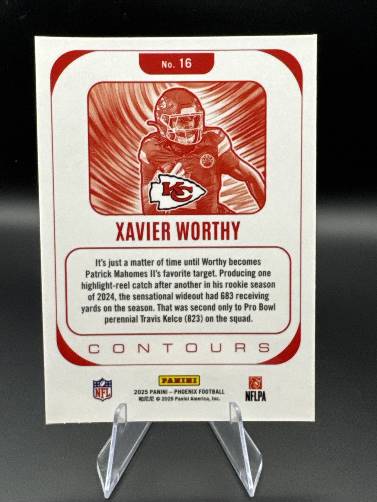 2025 Phoenix - Contours Xavier Worthy #16 Silver Kansas City Chiefs