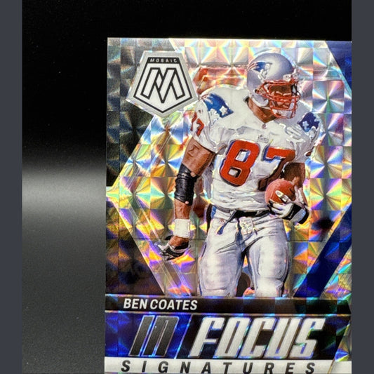 2024 Panini Mosaic - In Focus Signatures Ben Coates (AU) New England Patriots