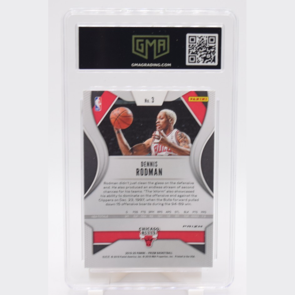 2019 PANINI PRIZM #3 DENNIS RODMAN Silver Prizm BULLS HOF GMA 10