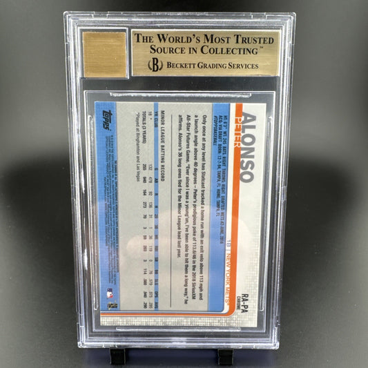2019 Topps Chrome Pete Alonso Auto Rookie #RAPA BGS 9.5 Auto 10