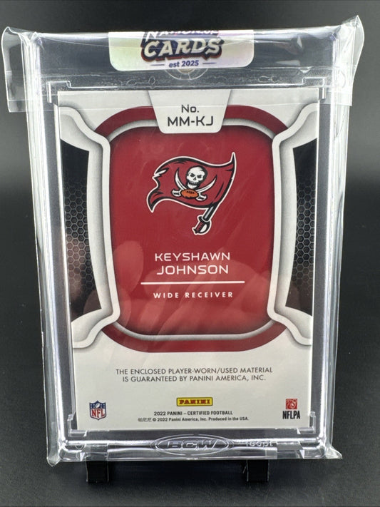 2022 Panini Certified #MM-KJ Keyshawn Johnson 22/50 Player Worn Material