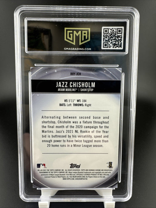 2021 Bowman Chrome Mega Jazz Chisholm #RRYJCH Roy Favorites Rookie GMA 10
