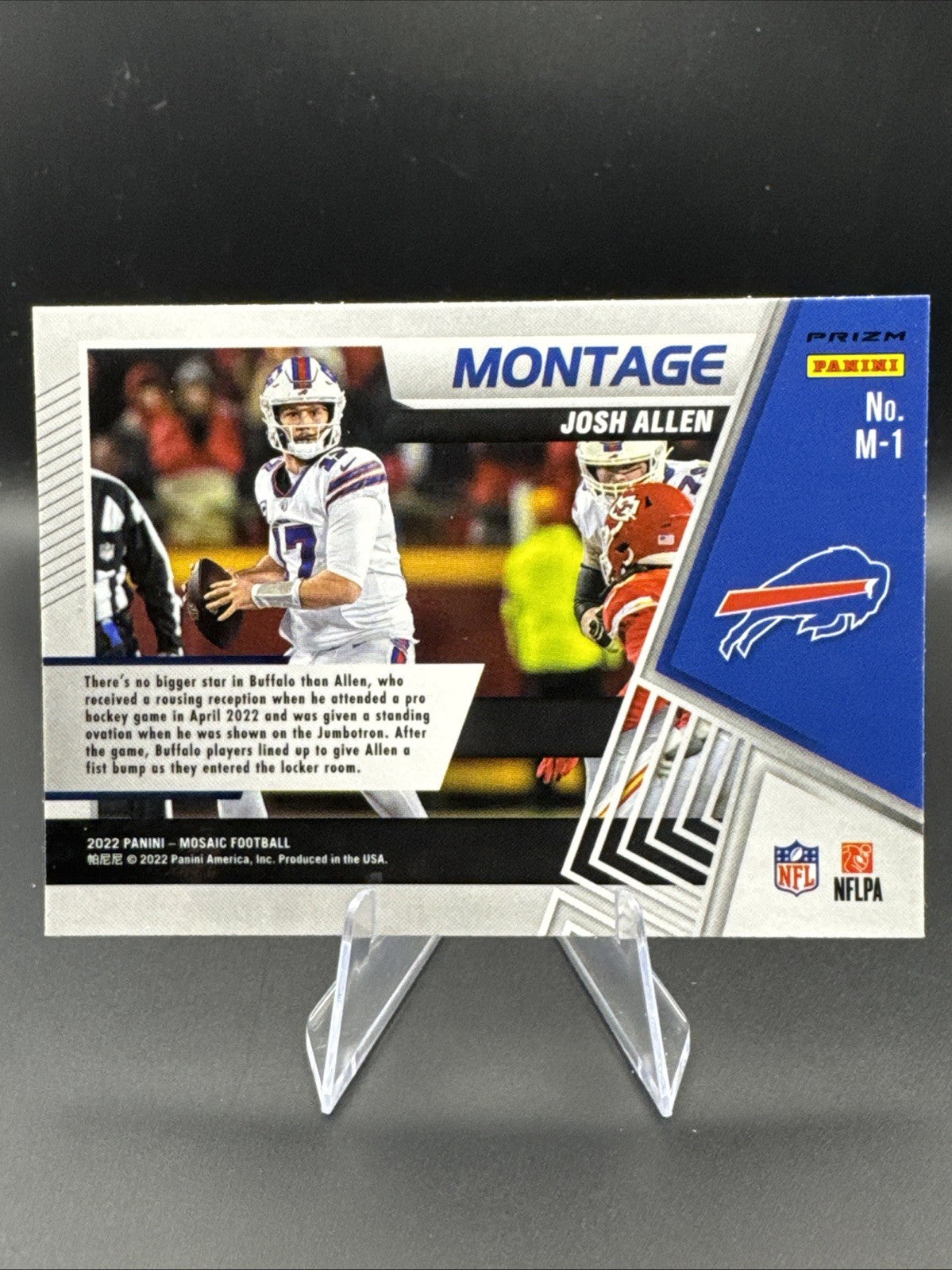 2022 Panini Mosaic Football - Josh Allen M-1 - Montage - Buffalo Bills