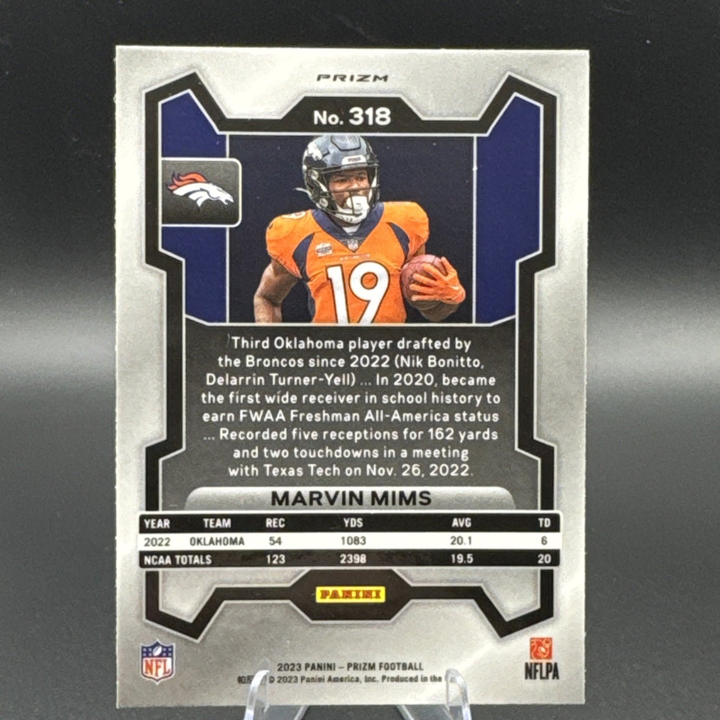 2023 Panini Prizm - Rookie Marvin Mims #318 No Huddle Prizm (RC)