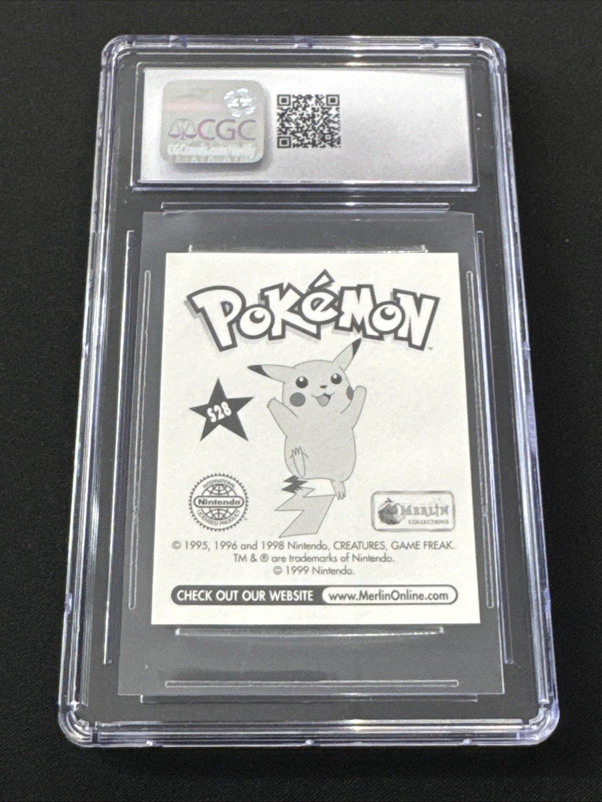1998 Pokemon Merlin Sticker Series 1 Misty CGC 10 U.K. #S28 Poster Holographic