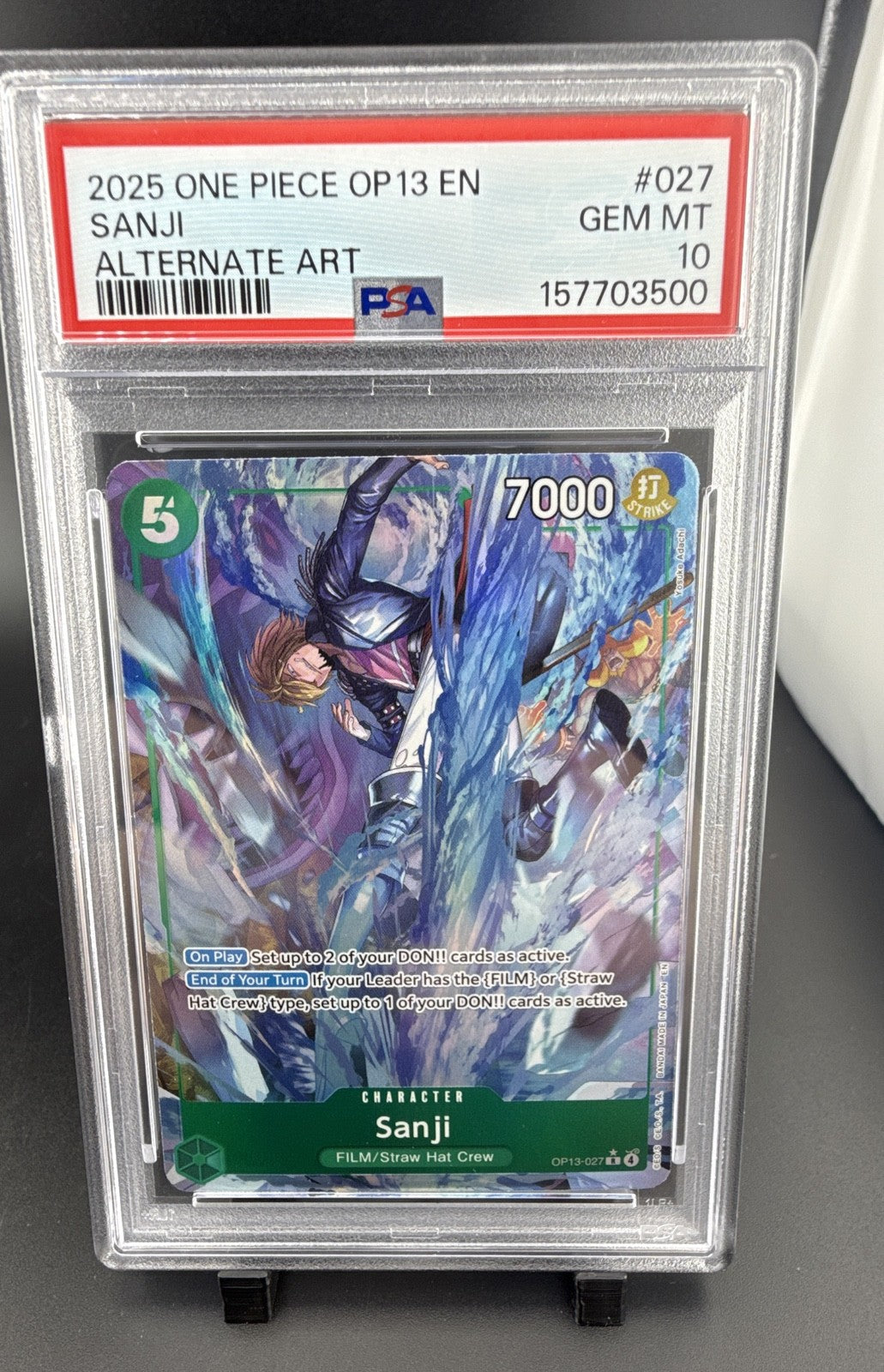 Sanji (Alternate Art) OP13-027 Carrying On His Will Foil