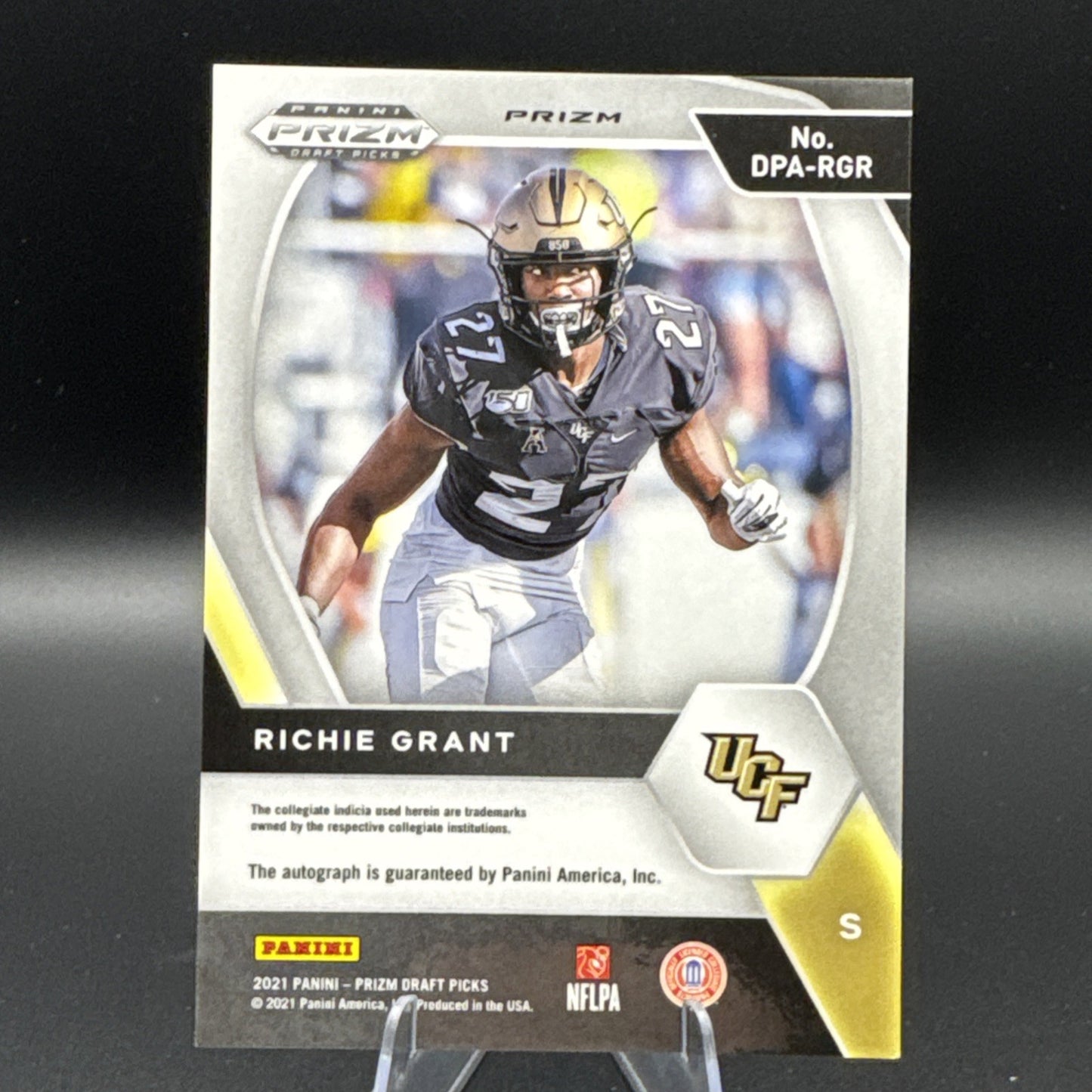 2021 Richie Grant Panini Prizm Draft Picks Auto Green Prizm #190 #DPA-RGR