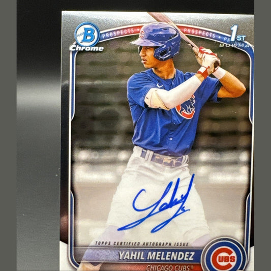 Yahil Melendez 2025 Bowman Chrome 1st Bowman Autograph Auto #CPA-YM