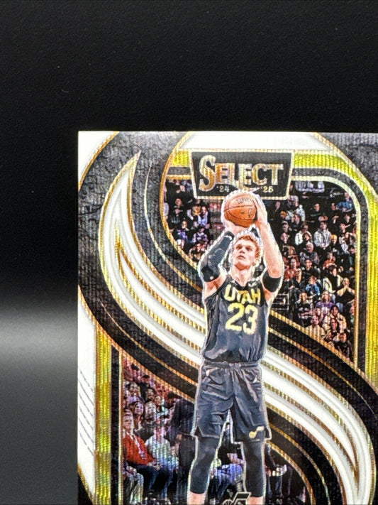 2024-25 Panini Select Lauri Markkanen #136 Premier Level White Prizm 36/99