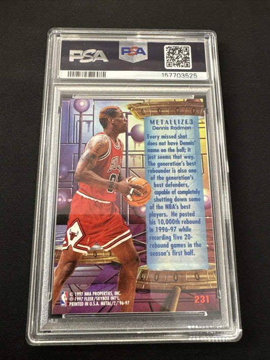 1996-97 Fleer Metal - Metallized Dennis Rodman #231 PSA 10 POP 18