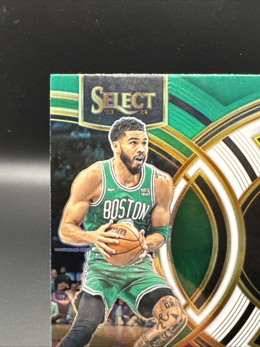 2023 Panini Select Jayson Tatum Green/White/Pink Prizm #156