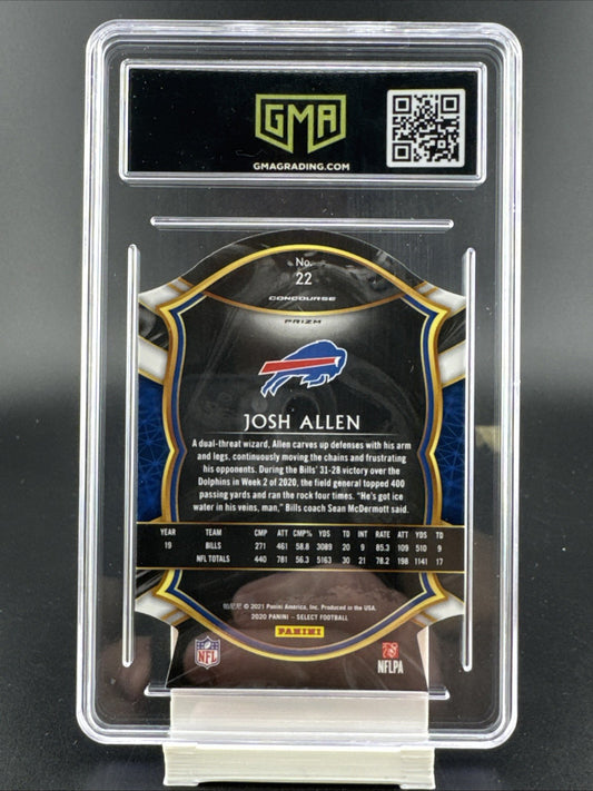 2020 Select Josh Allen Orange Prizm Die Cut Concourse #22 Bills GMA 9