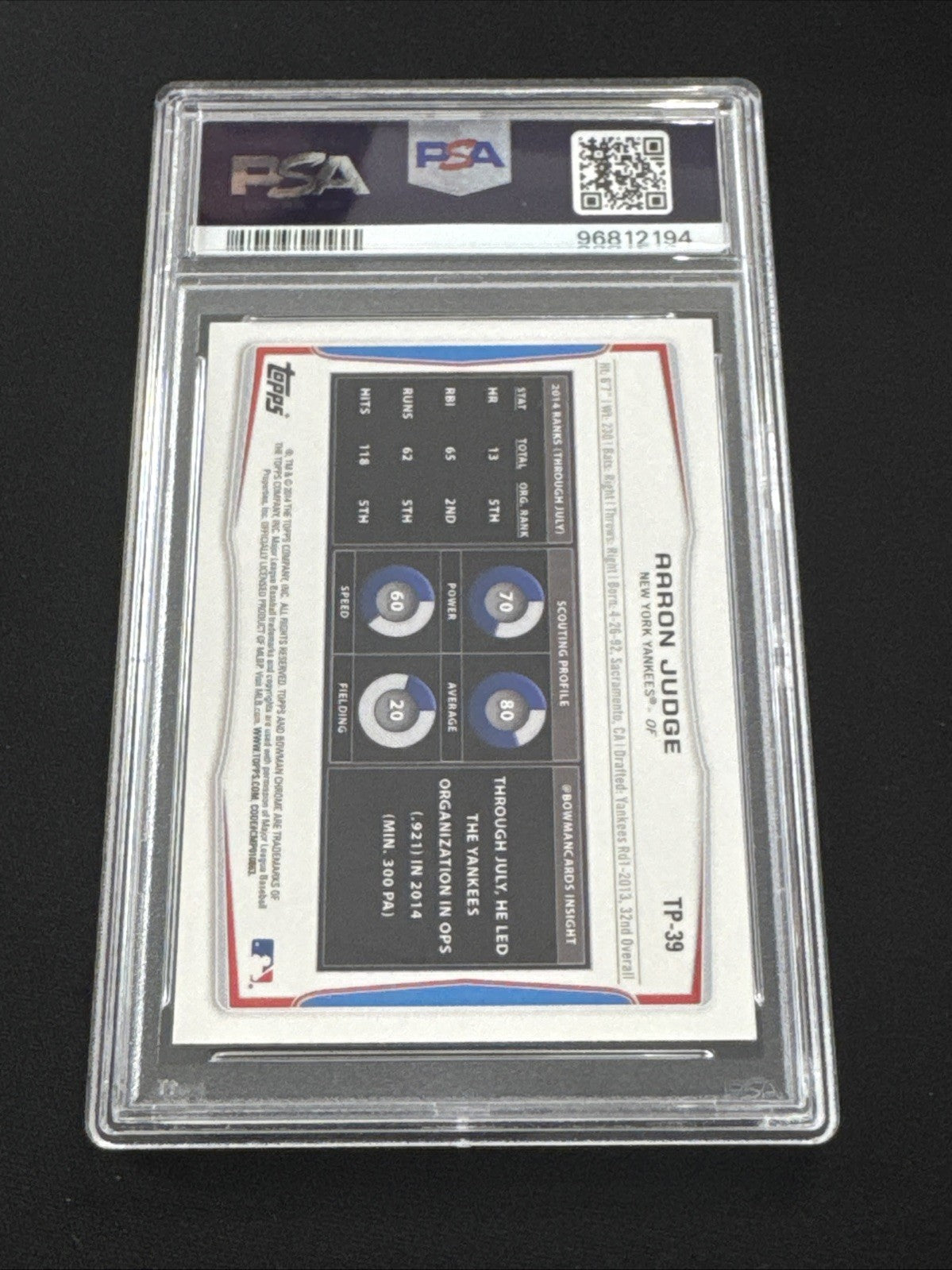2014 Bowman Draft - Top Prospects Aaron Judge #TP-39 (RC)