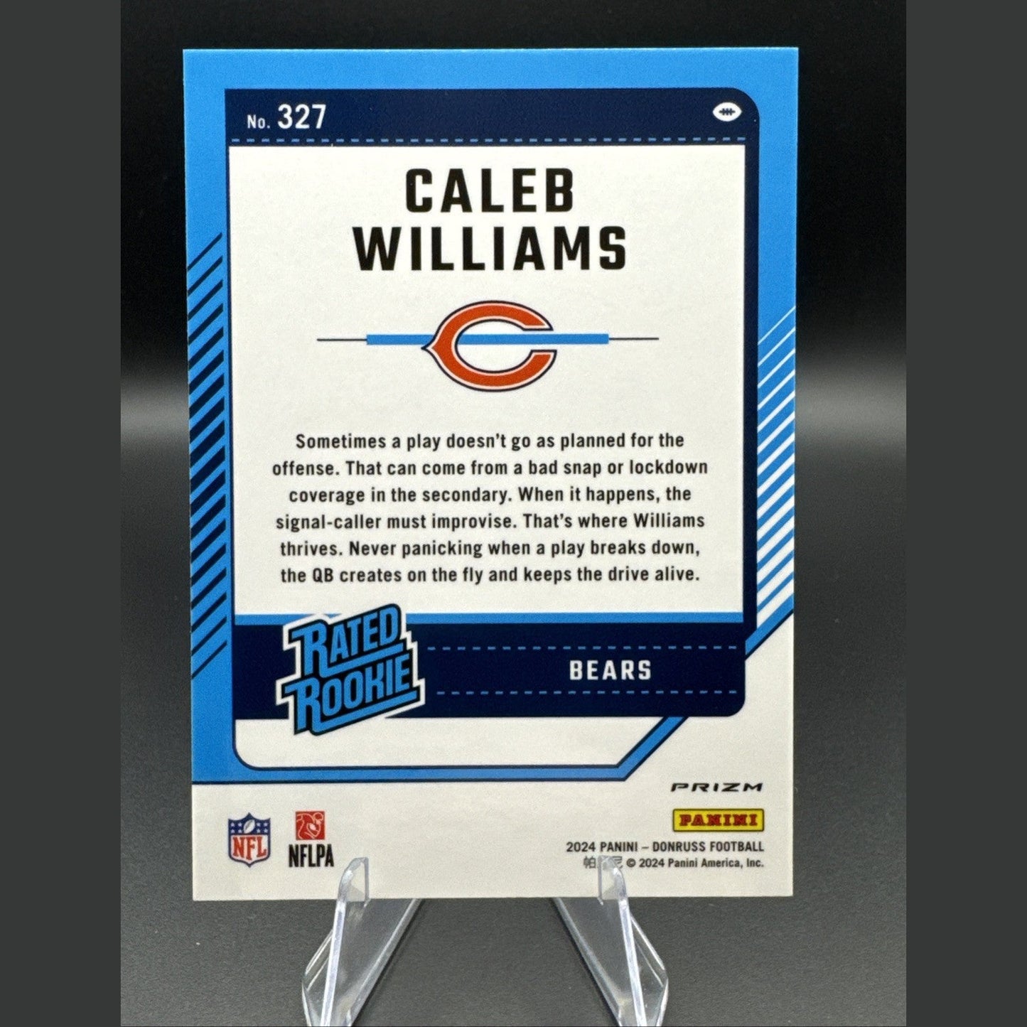 2024 Panini Donruss Caleb Williams Optic Preview Red Green RC Rated Rookie #327