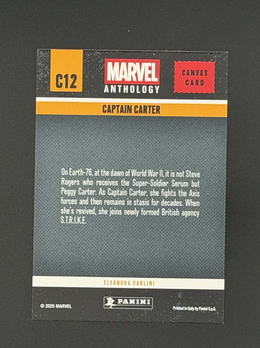 Captain Carter Canvas 2025 Panini Marvel Anthology C12 | Avengers America