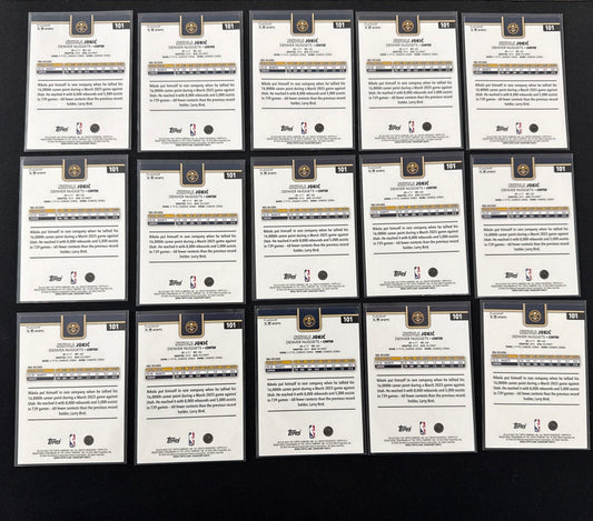 Nikola Jokic 2026 Topps Flagship Lot Of 15x #101 Denver Nuggets