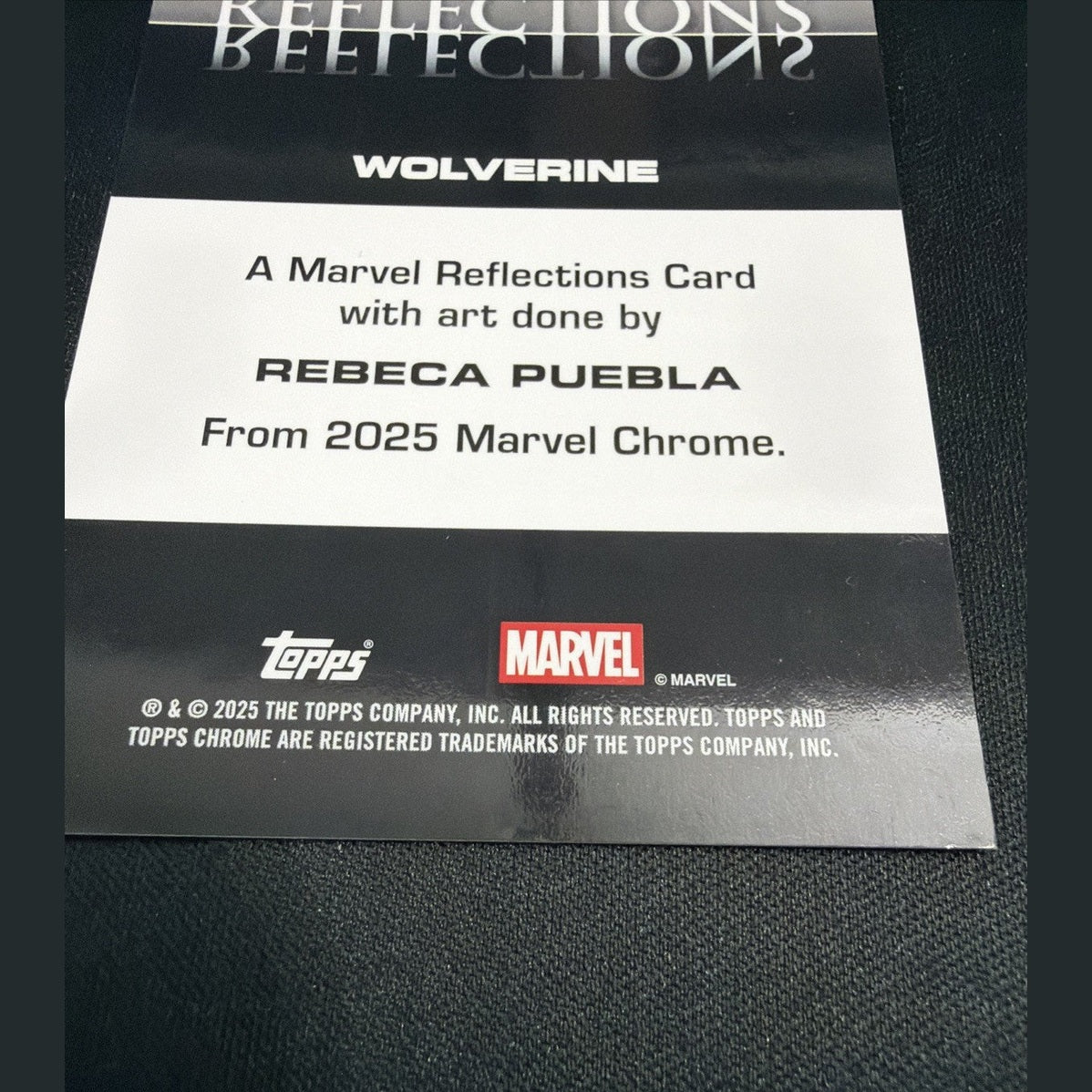 Topps Chrome Marvel Wolverine Reflections SSP