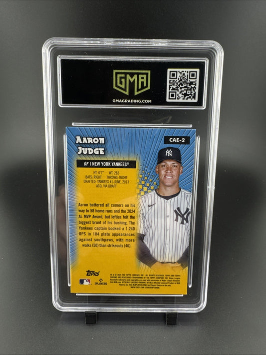 Aaron Judge ~ 2025 Topps Chrome All-Etch Refractor #CAE2 GMA 10