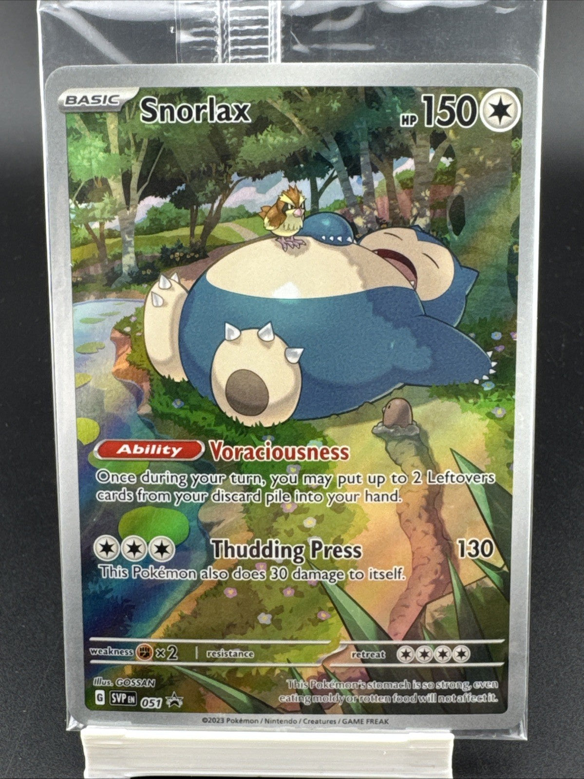 Snorlax 051 Sv: Scarlet & Violet Promo Cards Holo Sealed