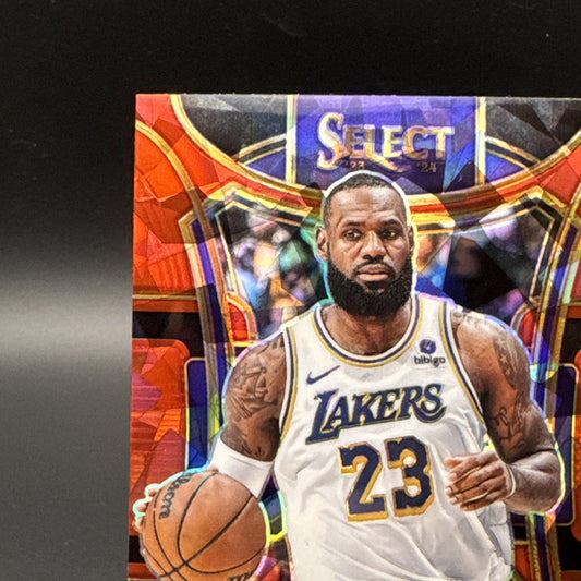 2023-24 Panini Select #335 LeBron James Red Crashed Ice
