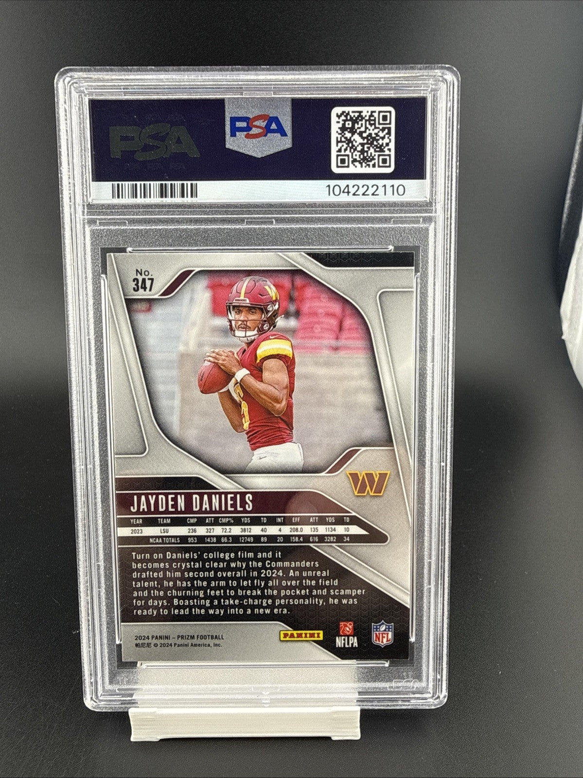 2024 Panini Prizm - Rookies Jayden Daniels #347 (RC) PSA 9!