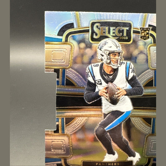 Bryce Young 2023 Panini Select Silver Prizm Die-Cut RC Rookie #14 Concourse