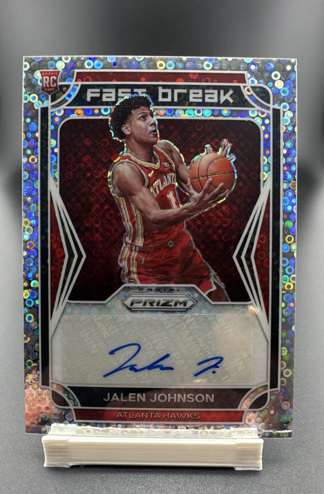 2021-22 Panini Prizm - Fast Break Rookie Autographs Jalen Johnson #FBR-JJO (AU,