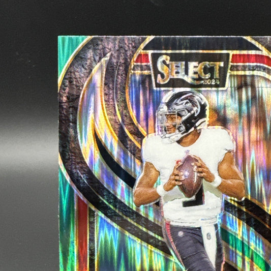 2024 Panini Select - Premier Level Michael Penix Jr. #110 Black & Green Prizm RC