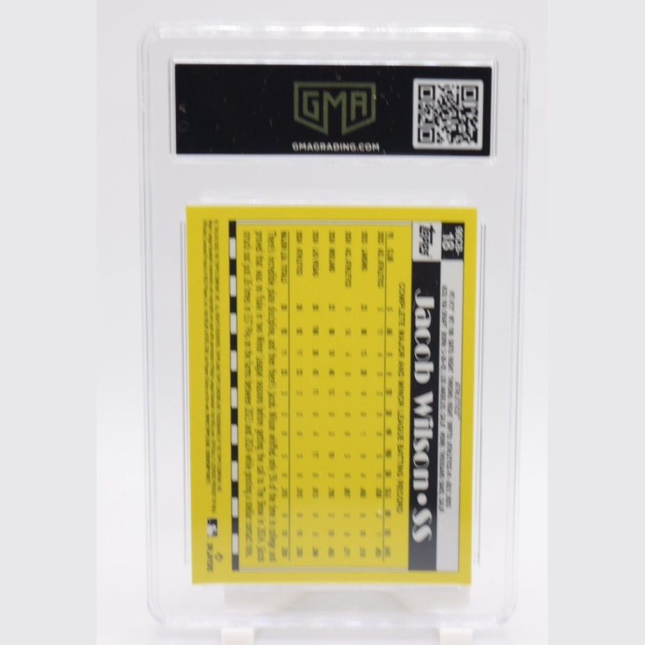 2025 Topps Chrome Jacob Wilson 1990 Refractor GMA MT 10