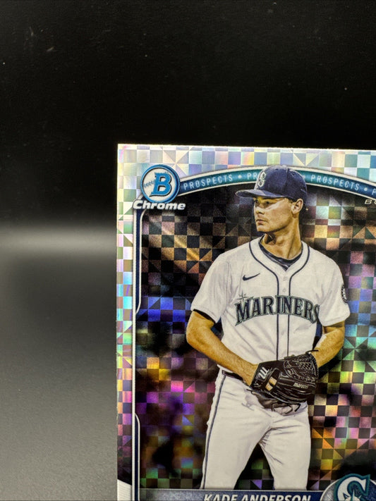 2025 Bowman Draft Chrome Kade Anderson X-Fractor #BDC-3 Seattle Mariners