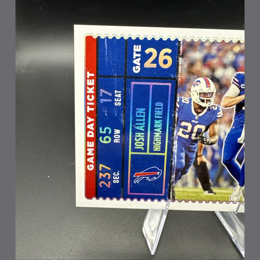 2022 Panini Contenders Game Day Ticket Silver #GDT-JAL Josh Allen Bills 70/99