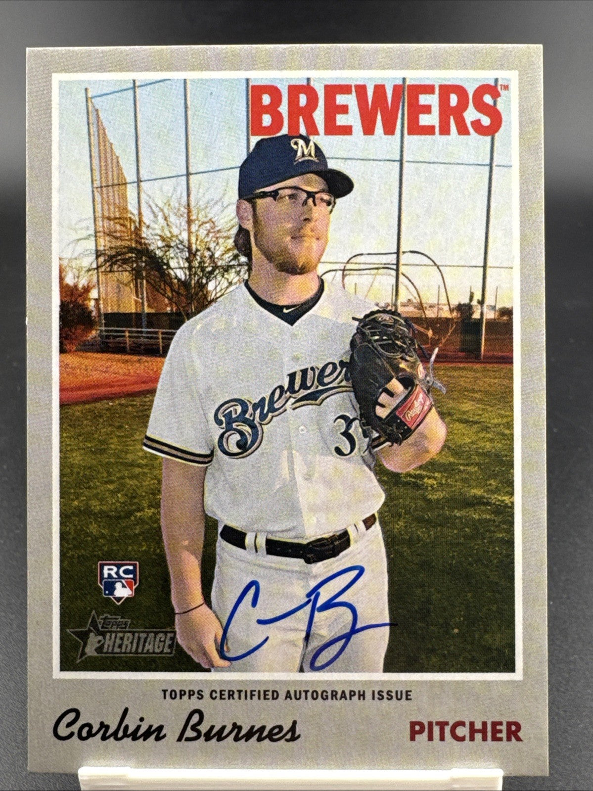 2019 Topps Heritage - Real One Autographs Corbin Burnes #ROA-CBU