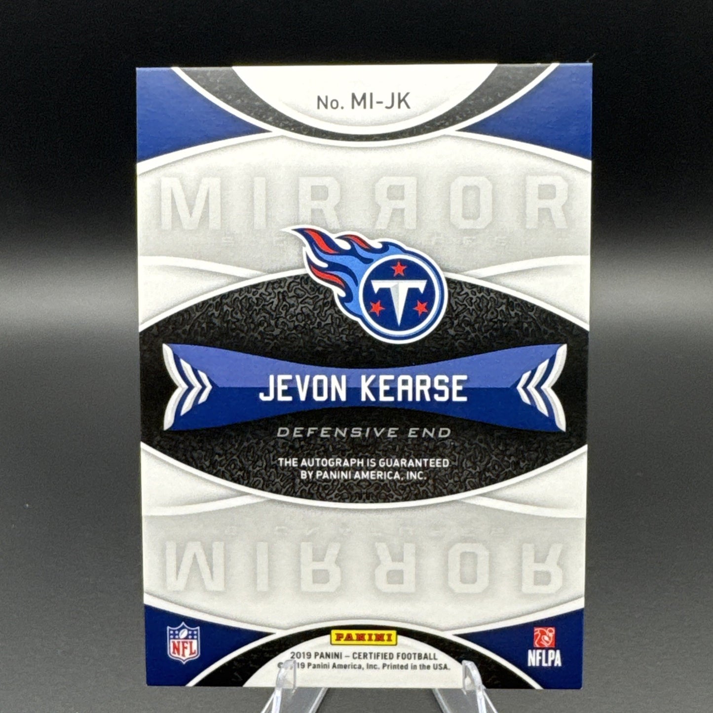 2019 Panini Certified - Signatures Jevon Kearse #MI-JK Mirror Blue 20/60 Auto
