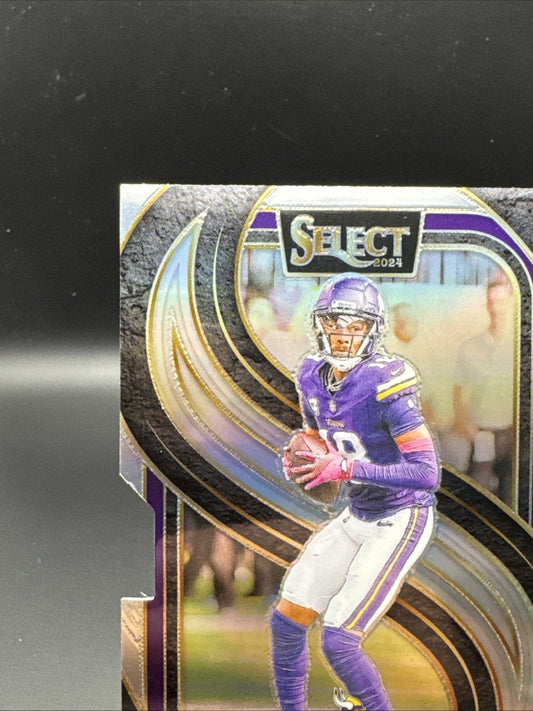2024 Panini Select Premier Level Die-Cut Silver Justin Jefferson Vikings #174