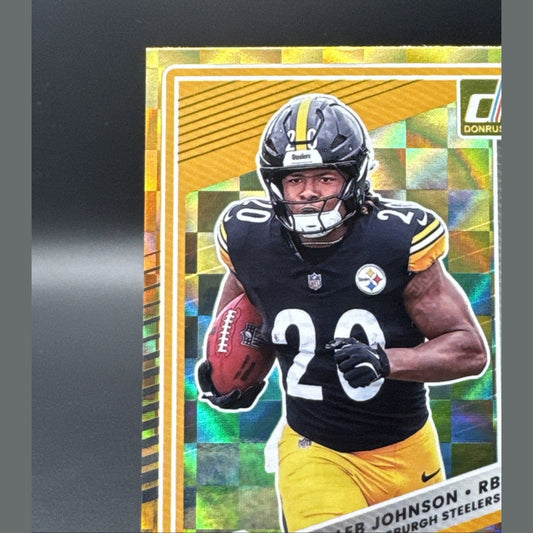 2025 Donruss The Rookies Kaleb Johnson #20 Pittsburgh Steelers