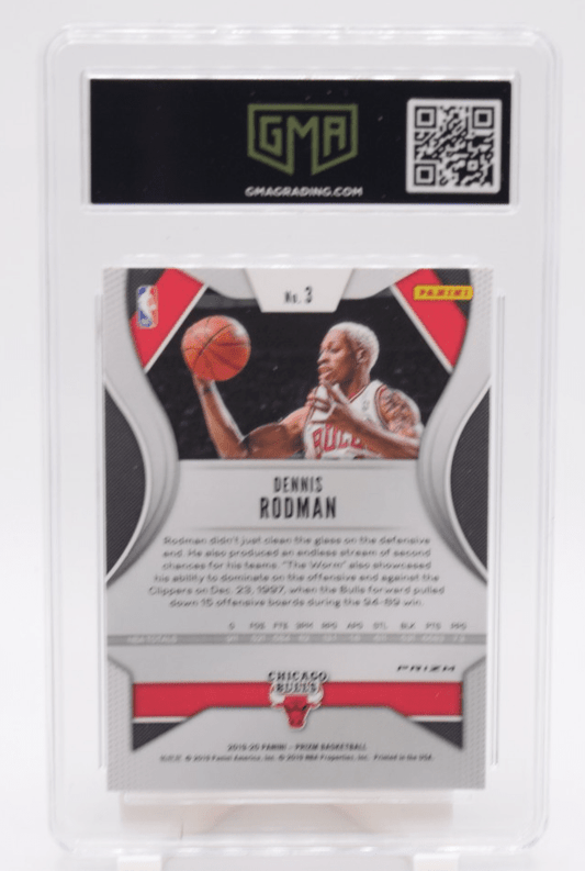 2019 PANINI PRIZM #3 DENNIS RODMAN Silver Prizm BULLS HOF GMA 10