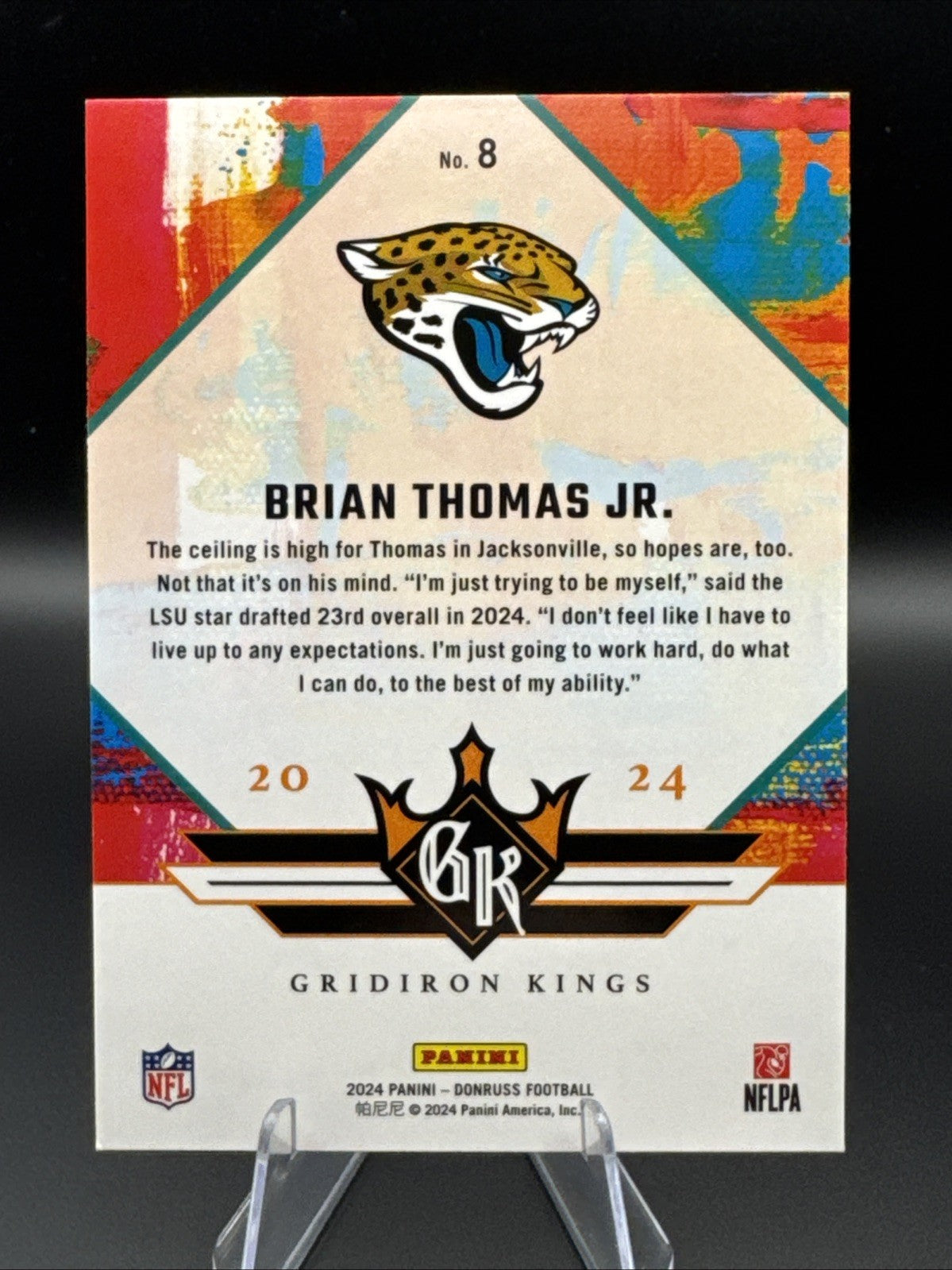 2024 Panini Donruss - Rookie Gridiron Kings Brian Thomas Jr. #8 (RC)