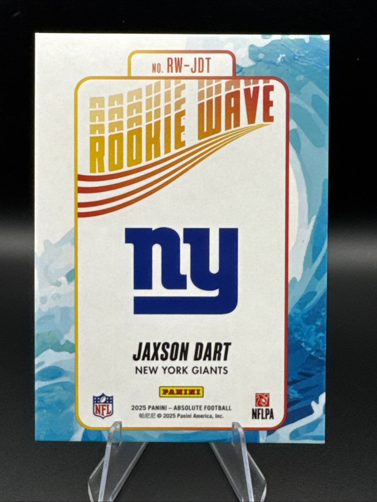 2025 Panini Absolute - Rookie Wave Jaxson Dart #RW-JDT (RC)