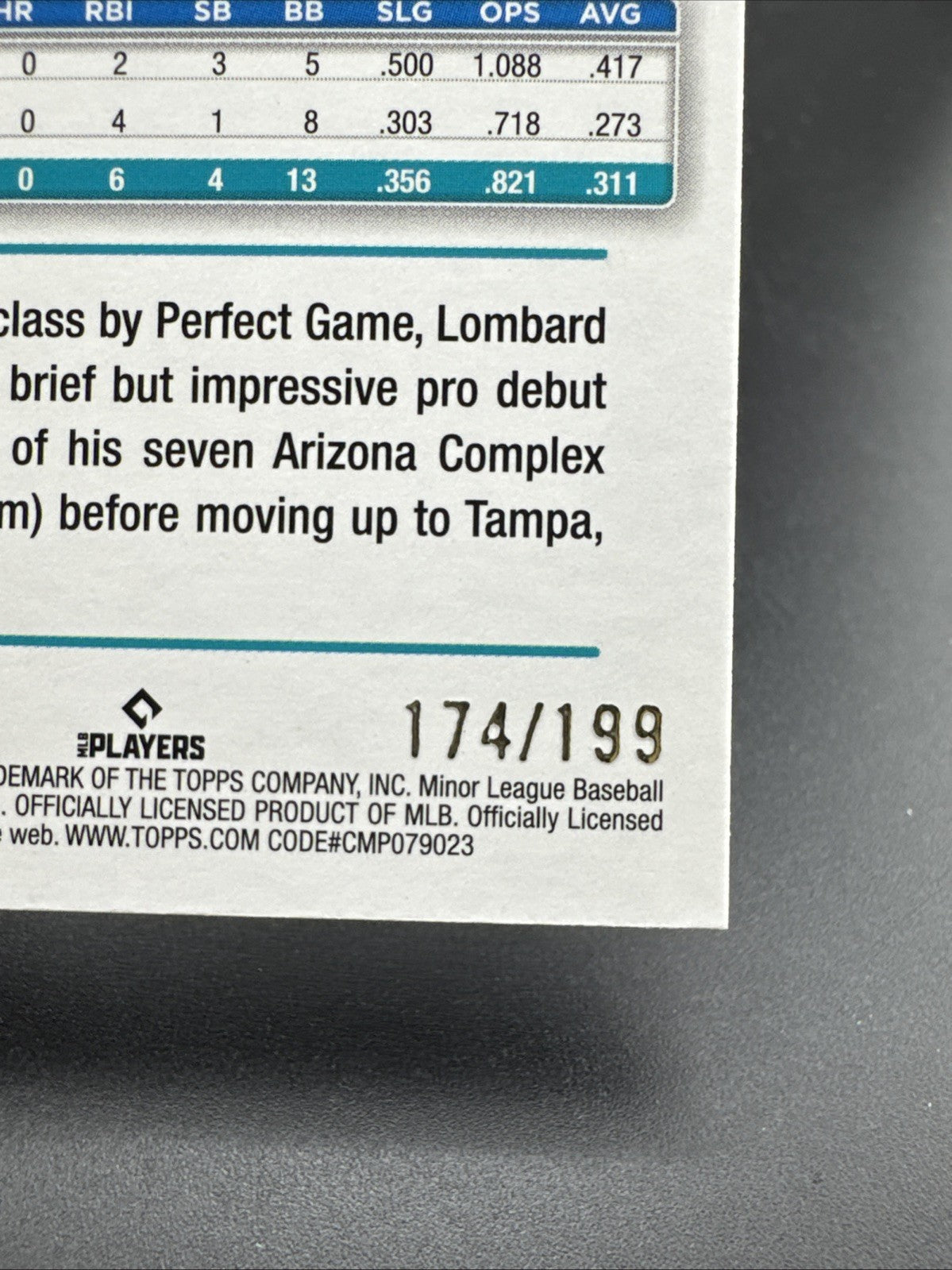 2024 Topps Pro Debut - George Lombard Jr. #PD-190 Fuchsia Foil /199 (RC)