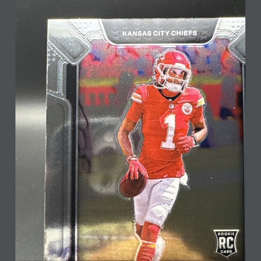 2024 Prizm Xavier Worthy Rookie Emergent #7 Panini Kansas City Chiefs RC Insert