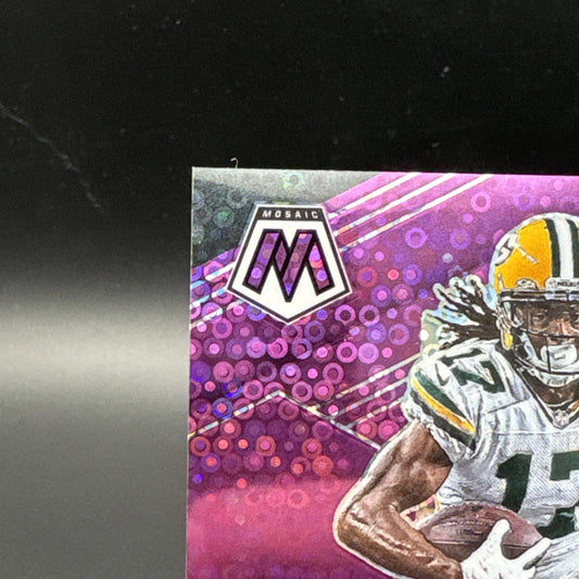 2021 Panini Mosaic Davante Adams #82 No Huddle Purple 12/50