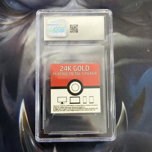 Pokemon Gengar Sticker 24K Gold Plated Striking Popping Candy