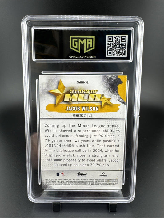 2025 Topps Stars of MLB Jacob Wilson #SMLB-31 (RC) GMA 10