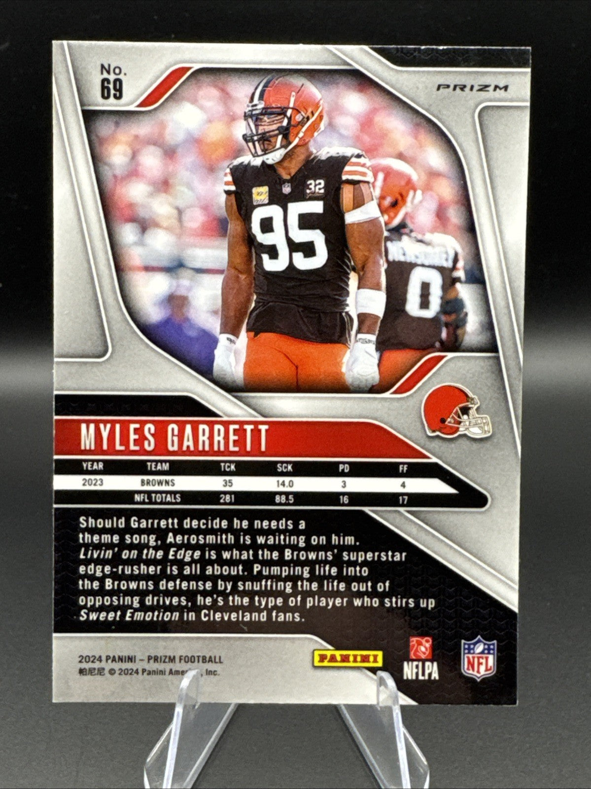 2024 Panini Prizm - Myles Garrett #69 Red White & Blue Prizm